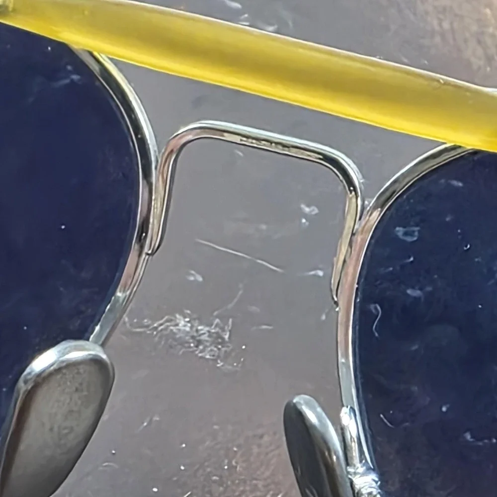 Ray-Ban RB 8063 Chromance Sunglasses Mens 55-16 Silver Titanium Blue Polarized
